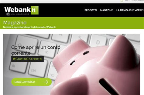 Conto Corrente Webank Costi Opinioni E Dettagli Meteofinanza