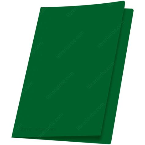 Folder de Cartulina de Color 200 g m² Tamaño Oficio Verde Bandera