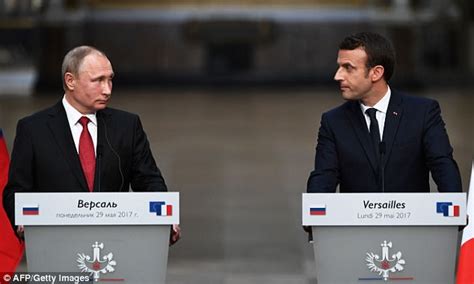 Putin Denies Meddling In The French Election Daily Mail Online