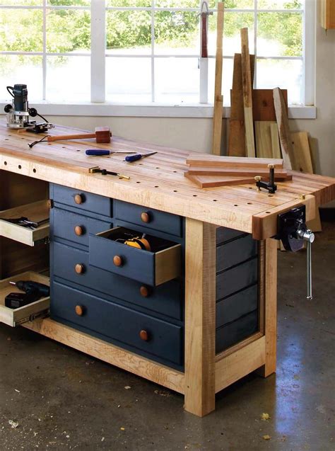 Workbench Diy Plans Workbenches Workbench With Drawers Workbench