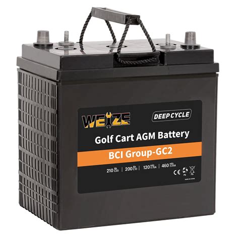 Weize Golf Cart Battery V Ah Bci Group Gc Deep Cycle