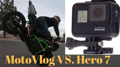 GoPro Hero 7 Black Motovlog Stunt Review YouTube