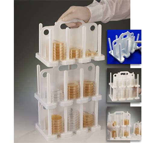 Bel Art 18991 0000 Molded 100mm Petri Dish Rack Lab Equipment Depot