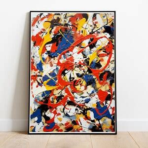 jackson pollock art drip technique poster splash art drip painting