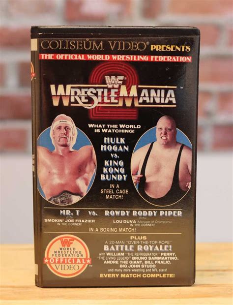 Original Wwf Wwe Wrestling Vhs Coliseum Video Wrestlemania Etsy