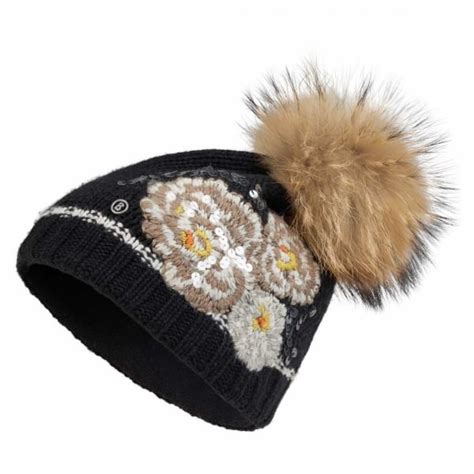 Bogner Philly Womens Designer Ski Hat In Black