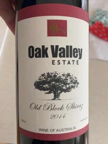 Oak Valley Estate Old Block Shiraz Vivino US