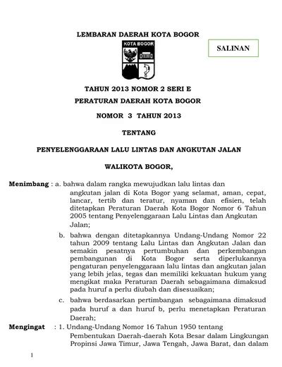 Karcis Parkir Lembaran Daerah Kota Bogor Tahun Nomor Seri E