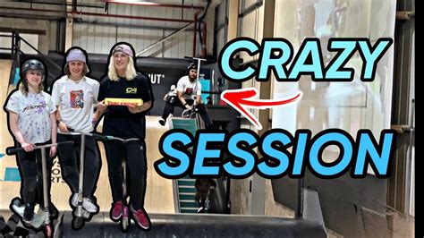 RIDING AT CRAZY INDOOR SKATE PARK Ft Jamie Hull Lucy Evans