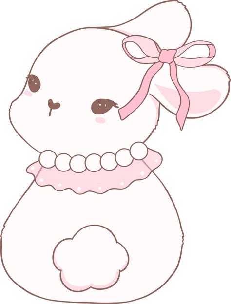 Cute Coquette Bunny Hand Drawing 37073225 PNG