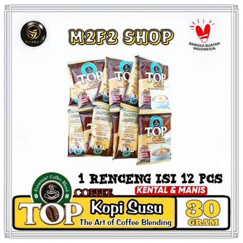 Jual Top Premium Coffee Blend Kopi Serbuk Susu Kental Manis Sachet