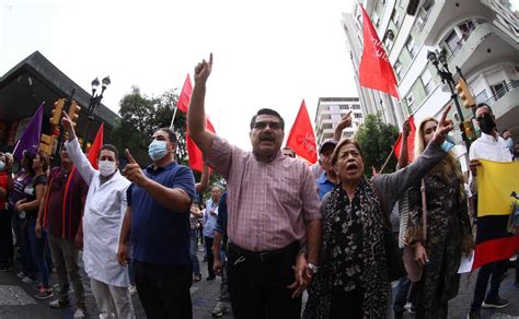 Paro Nacional Organizaciones Sindicales Se Movilizaron En Guayaquil En