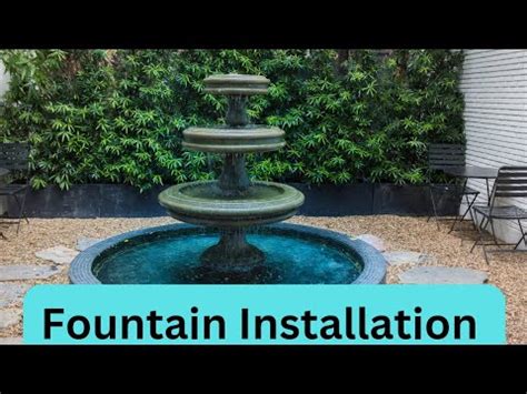 How To Install A Landscape Fountain A Step By Step Guide Youtube