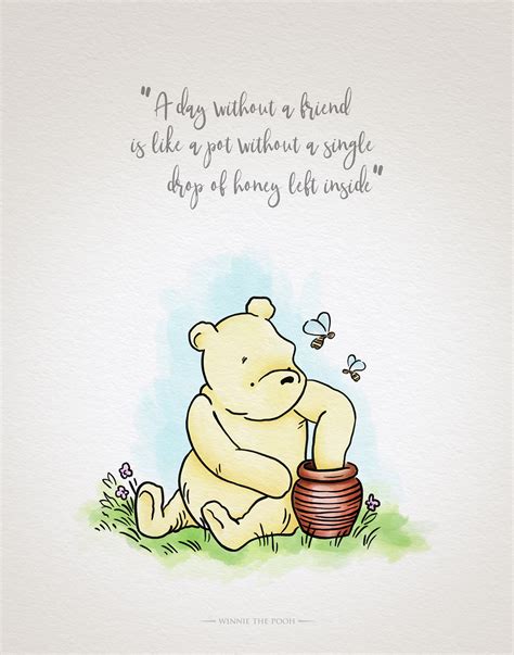 Classic Winnie The Pooh With Quote X Poster Etsy