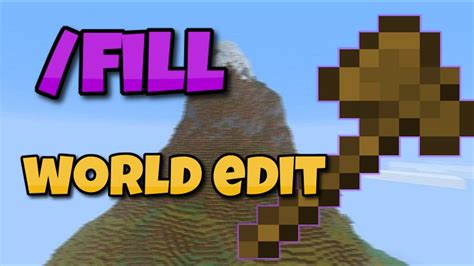 World Edit In Minecraft Bedrock Edition Fill Command Youtube