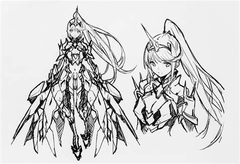 Mythra Concept Artalternate Designs Pneuma In The Last Two Photos