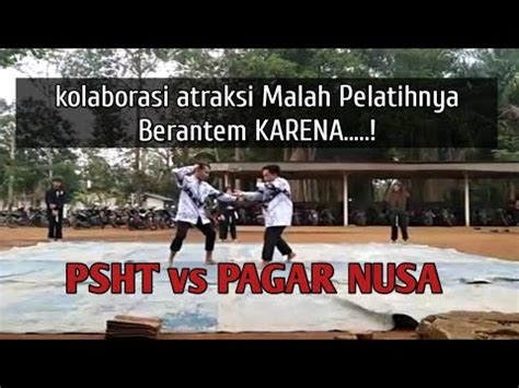 Atraksi Pagar Nusa Spesial Dihari Guru Pn Vs Psht Pelatih Nya