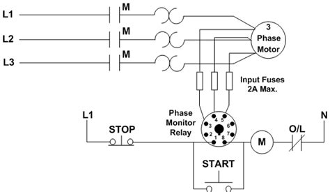 How To Connect A Three Phase Monitor Relay Macromatic Industrial Controls