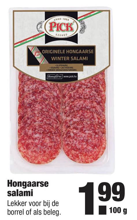 Hongaarse Salami G Aanbieding Bij Aldi