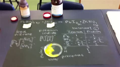 Potassium Iodide And Lead Nitrate Youtube