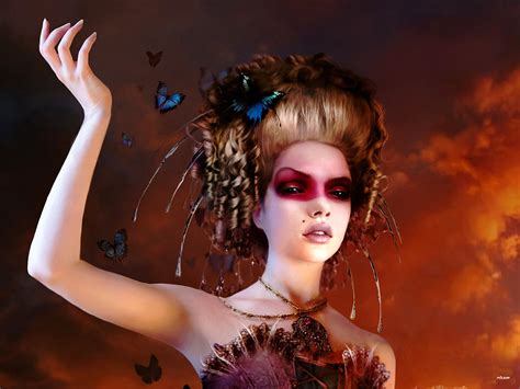 Sfondo Semplice Ragazze Fantasy Danza Computer Grafica Migliori