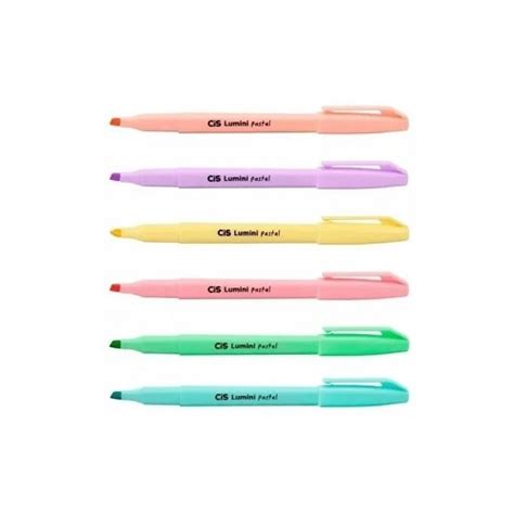 Kit Caneta Marca Texto Cis Lumini Pastel Cores Tra Os At Mm