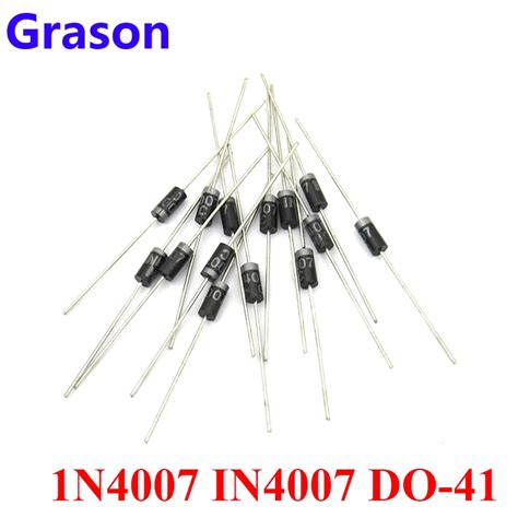 1000 PCS 1N4007 IN4007 DO 41 1 0A 1000V SILICON RECTIFIERS Rectifier