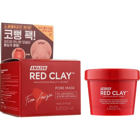 Missha Amazon Red Clay Pore Mask