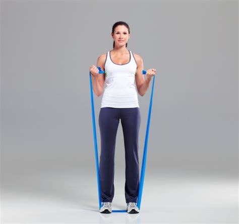 Bicep Curl Resistance Band Vanessa B Health Holistic Personal Trainer