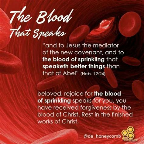 Todays Honey🍯 April 18 2017 The Blood That Speaks Blood Is Not An