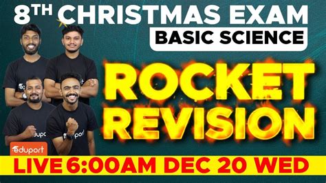 Class 8 Basic Science Christmas Exam Rocket Revision Eduport Class