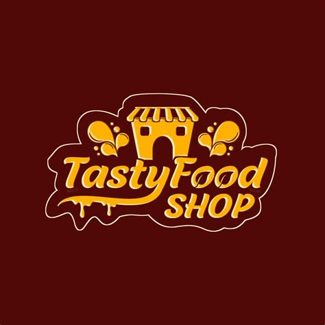 Food Shop Typography logo || tasty food shop logo on Behance