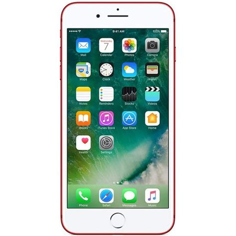 Apple Iphone 7 Plus Gsm Unlocked 4g Lte Red 128gb Certified Refurbished