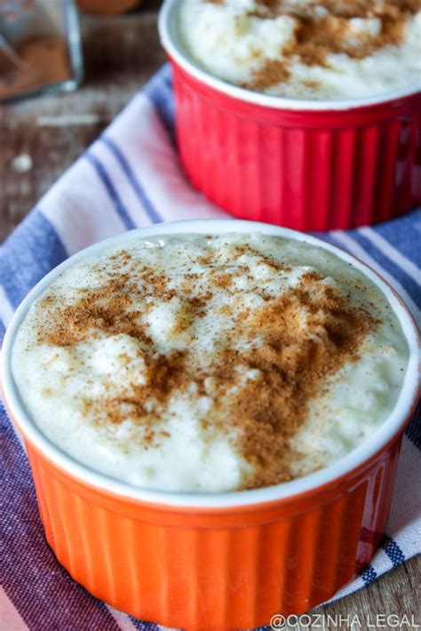 Arroz Doce Cremoso Leite Condensado Uma Mistura De Dois Tipos De