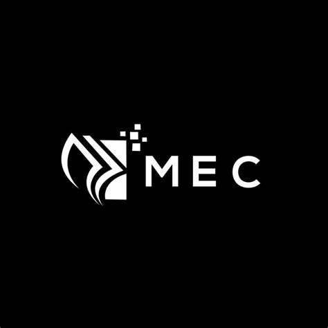 mec credit repair accounting logo design  black background mec