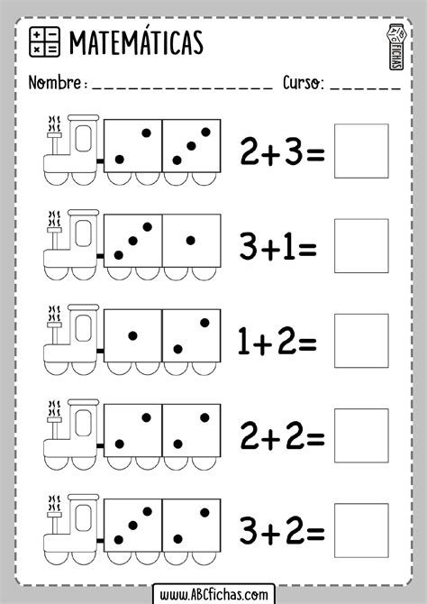 Fichas De Sumas Con Dibujos Para Infantil Listas Para Imprimir