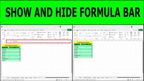 How To Show Or Hide The Formula Bar In Excel Quick And Easy Formula