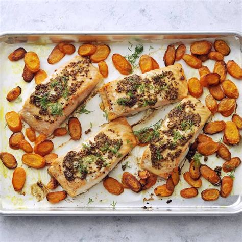 Sheet Pan Mustard Maple Salmon Savory