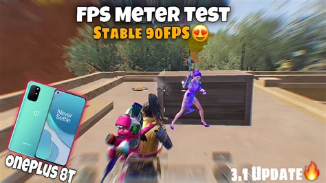 Oneplus T Stable Fps Gameplay With Fps Meter Oneplus T Pubgm Test