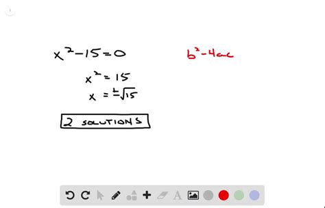 Solvedfind The Number Of Real Number Solutions Of Each Equation X2 150