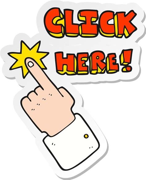 sticker   cartoon click  sign  finger arte cultura