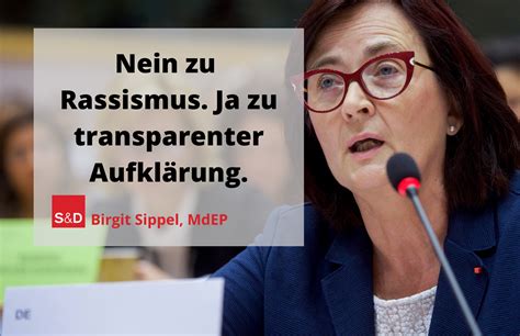 Nein zu Rassismus Ja zu transparenter Aufklärung Birgit Sippel