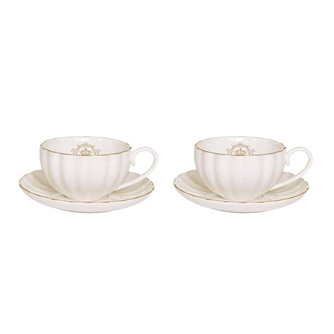 Set Cesti Espresso Ml Cu Farfurioare Royale Alb Nuova R S