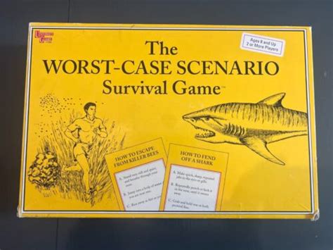 2001 The Worst Case Scenario Survival Game Open Box Traditional Classic