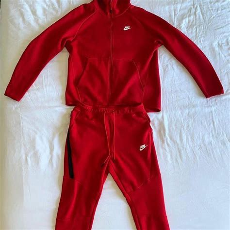 Nike Mens Red Jumpsuit Depop