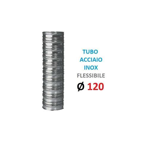 Tubo Flessibile Inox Ø 120mm Doppia Parete Spessore My 120 P Interna