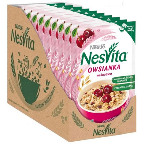 Nestle Nesvita Owsianka instant wiśniowa 10x 45g 13979390553 Allegro pl