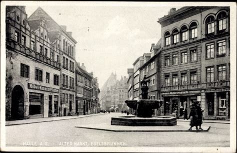 Ansichtskarte Postkarte Halle Saale Alter Markt Mit Akpool De