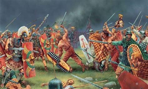 The Battle Of Watling Street In Ad 60 The Britons Led By Boudicca The