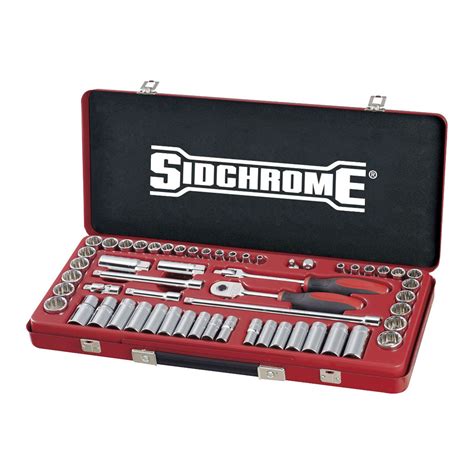 56 Piece Metric AF 3 8 Drive Socket Set SIDCHROME Tools Tool Storage